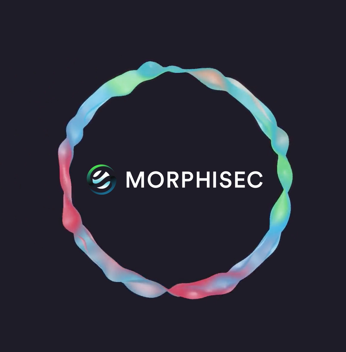 Logo de Morphisec sobre un fondo gris. Logo de Morphisec sobre un fondo gris.